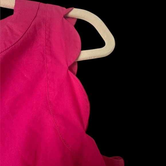 Anthropologie | Maeve Poplin Split Neck Sleeveless Top - Picture 3 of 4